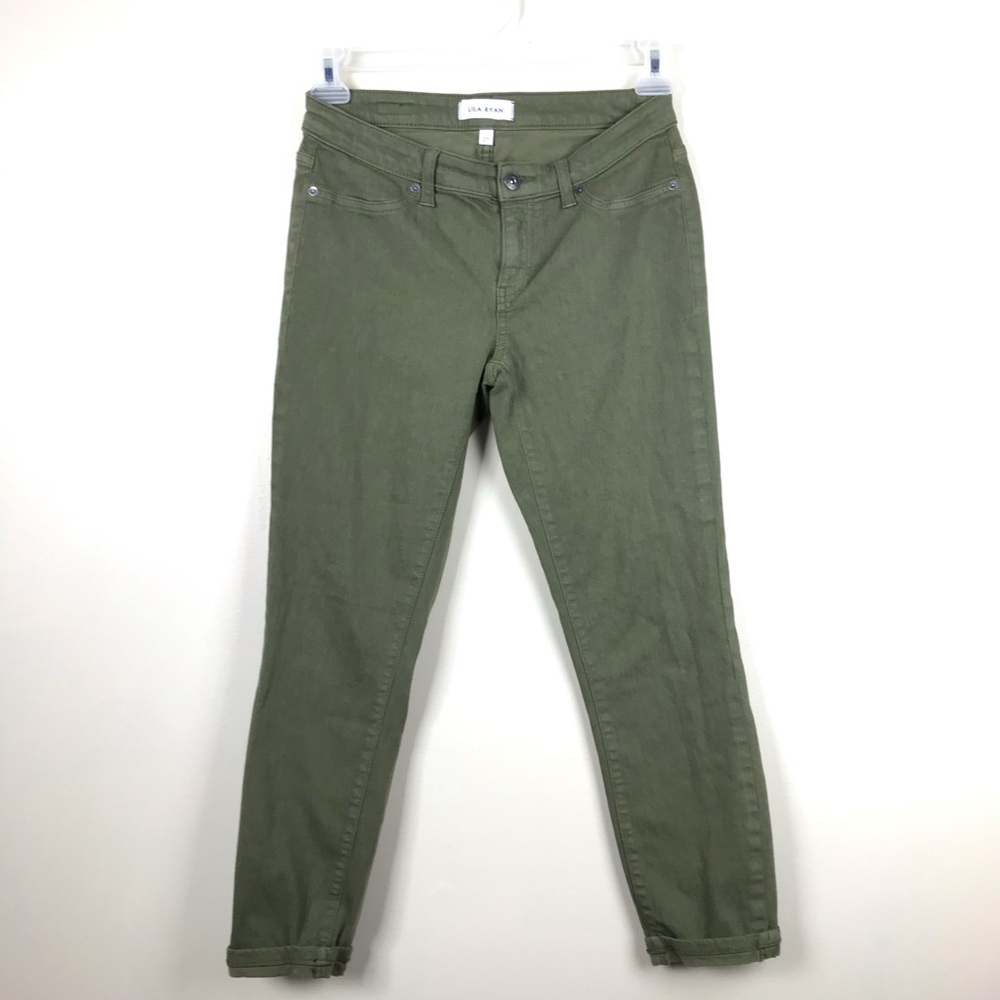 Lila Ryan Mayfly Stretch Cropped Cuffed Jean Pants